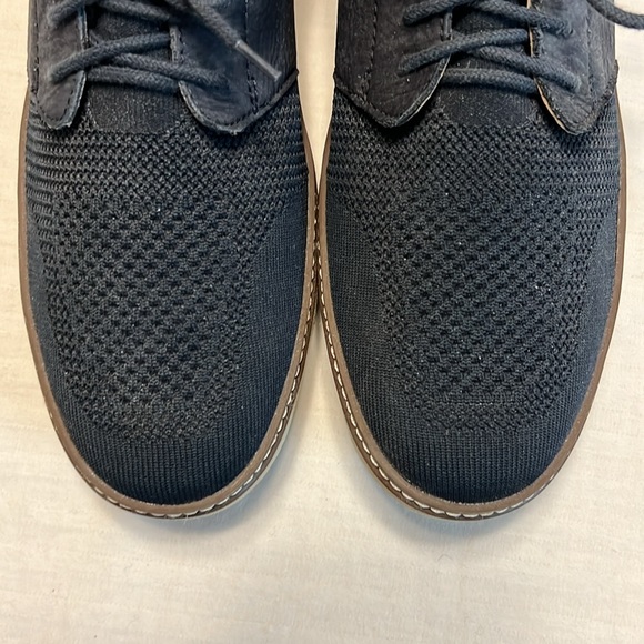 Johnston Murphy Knitted Casual Oxford Blue and Brown Leather 10.5D EUC - Picture 3 of 5